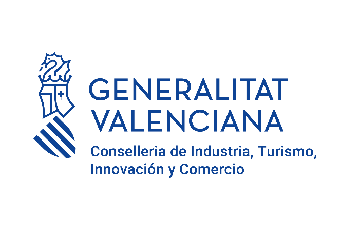 Logotipo de la Generalitat Valenciana. Conselleria de Industria, Turismo, Innovación y Comercio